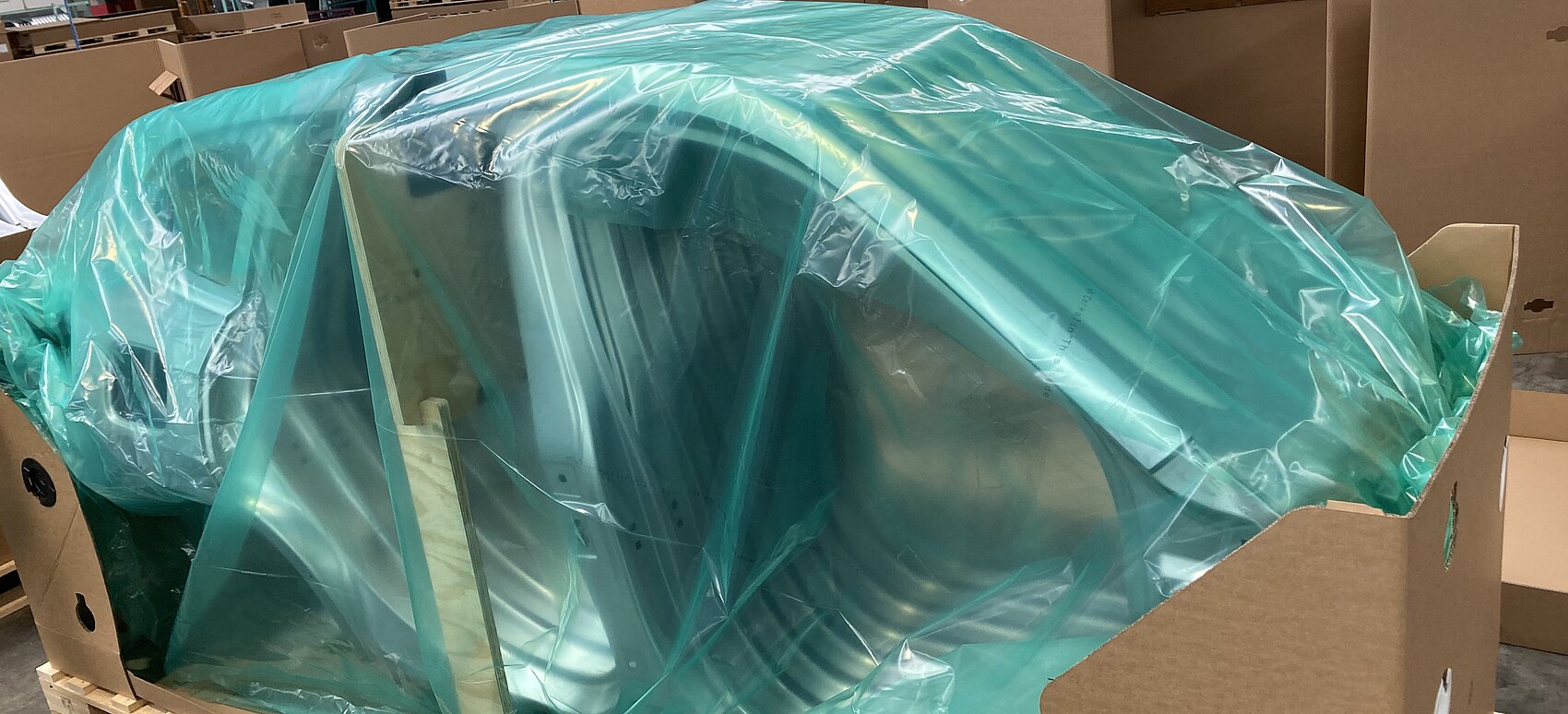 VCI Flachfolie in grün als Korrosionsschutz