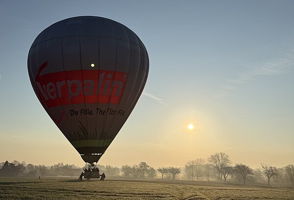 Ballonfahrt am Morgen 