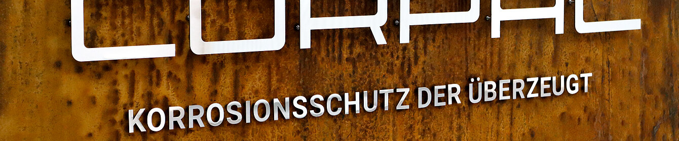 Logo Corpac mit dem Slogan: Korrosionsschutz der überzeugt