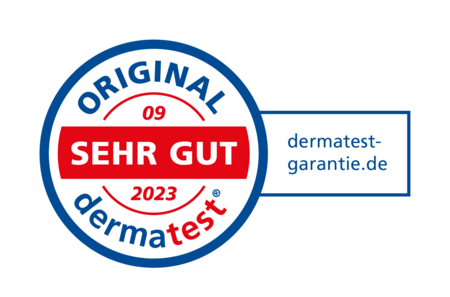 Logo Dermatest GmbH "Sehr Gut" VCI Folie